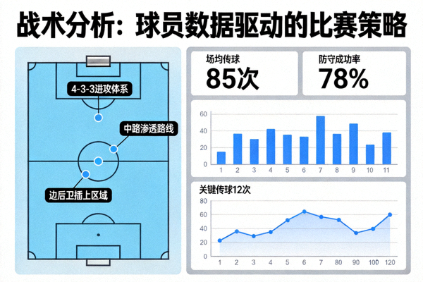 专栏分析文章配图，战术板与球员数据分析